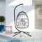 Flash Furniture Natural Hanging Egg Chair with Cushions and Stand SDA-AD608001-GY-GG - alternate 6